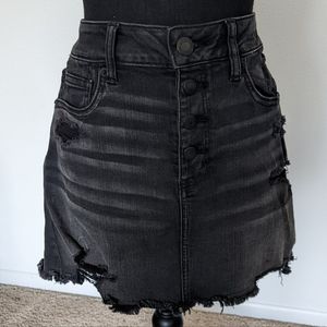 American Eagle Black Denim Skirt, size 8